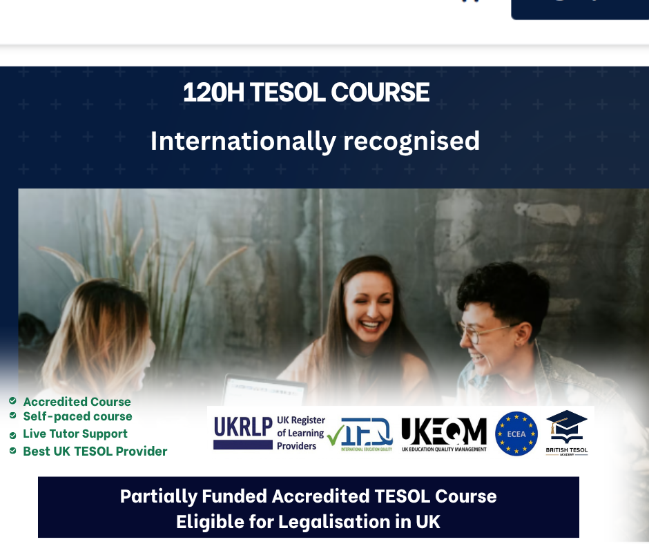120 Hour TESOL/TEFL Certificate